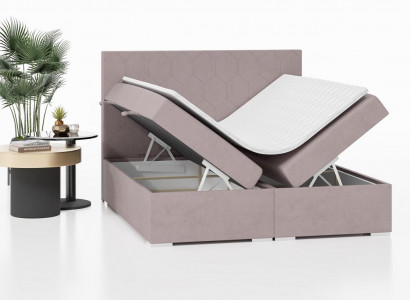 Bett Polster Design Doppelbett Schlafzimmer Textil Möbel Luxus Boxspringbett